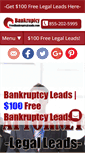 Mobile Screenshot of freebankruptcyleads.com