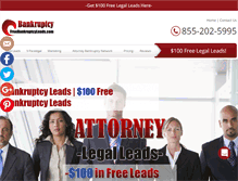 Tablet Screenshot of freebankruptcyleads.com
